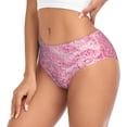 thumbnail image 2 of Fotbe Pink Glitter Calzones Estampados para Mujer – Ropa Interior de Algodón, Cómoda, Suave y Elástica-X-Small, 2 of 6