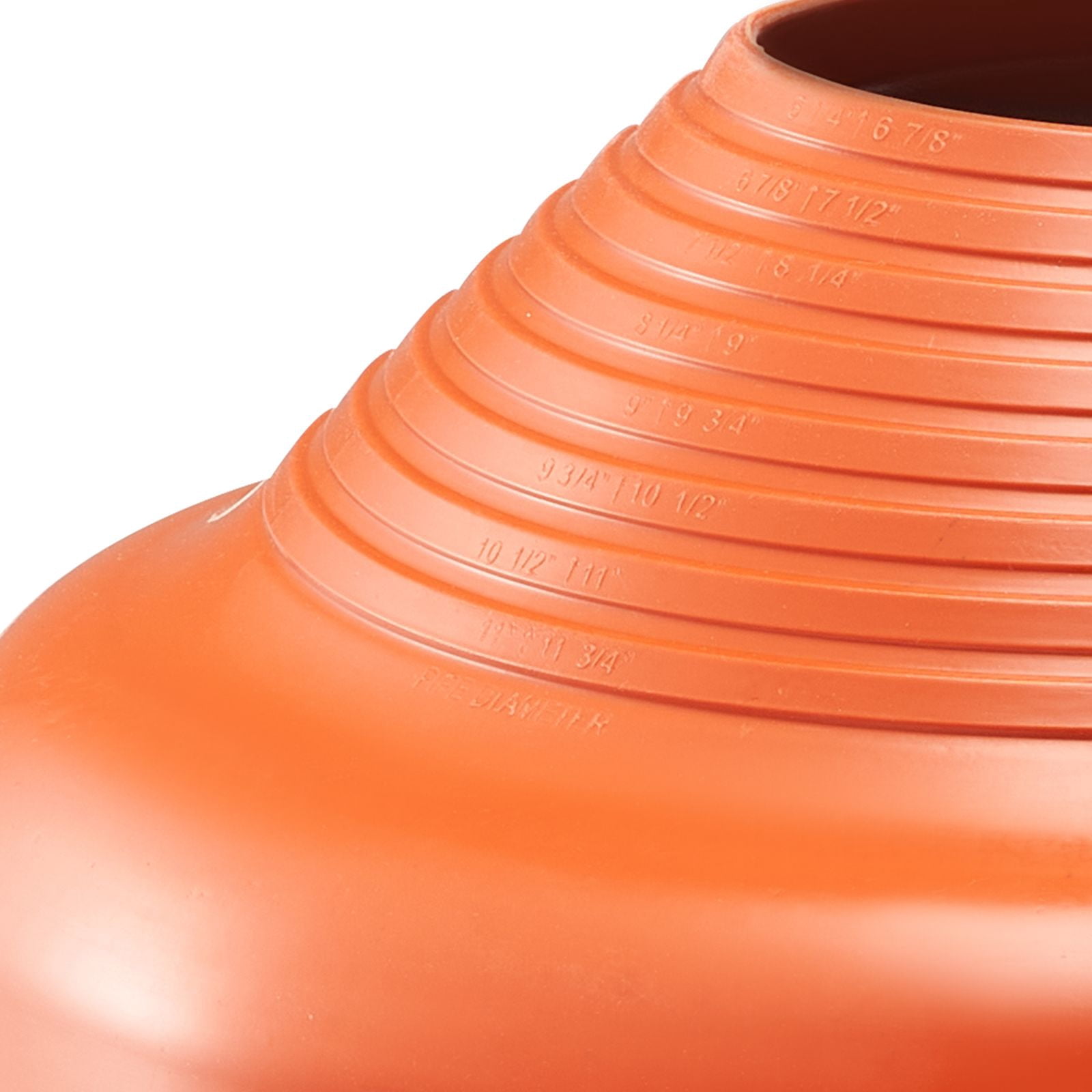 Roof Pipe Flashing Kit, 2 Pack Red Silicone Square Boots, 17.5 x 17.5 x 5.9", Fits Pipe OD 6-1/4" to 11-3/4", Aluminum Base, for Metal & Wood Roofs