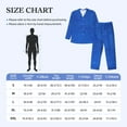thumbnail image 3 of KLL Blue Glitter Sleepwear Mens Flannel Pajamas,Long Cotton Pj Set, 3 of 7