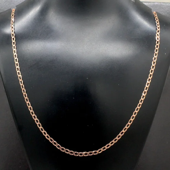 Pure Solid Copper Cube Chain Design Women And Men Chain Necklace Copper CPN18