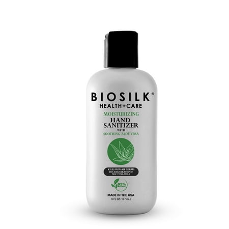 (Reformulated) Biosilk Hand Sanitizer with Aloe Vera, 6 Fl Oz