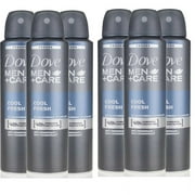 6 Pack Dove Men + Care Cool Fresh 48 HR Antiperspirant Spray for Men 150ml