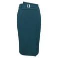 thumbnail image 3 of Tauxra Mini Skirt for Women High Elastic Waist Solid Color Casual Summer Skirt with Pencil Skirt Style for Daily Wear and Going Out, 3 of 5