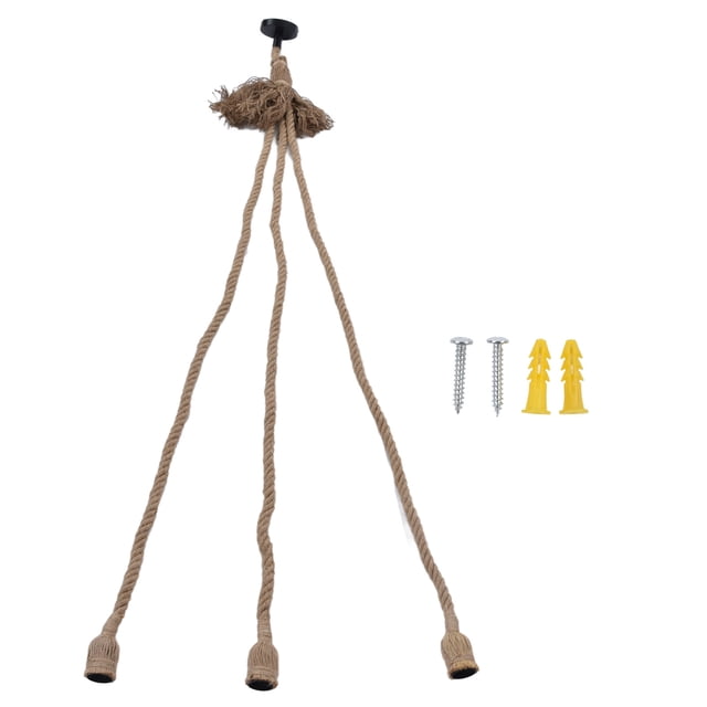 Corde de Suspension, Électrique 1.5M Réglable Chanvre Cordon de Lumière Eco Friendly Usure Résistant Vintage pour Chambre à Coucher