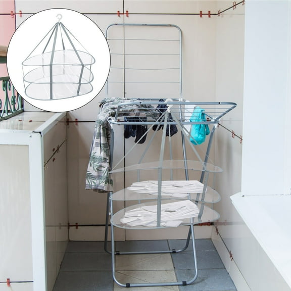 NICEXMAS Portable Clothes Dryer Cloth Foldable Laundry Hanger Net for General Users Use 1Pc