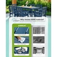 thumbnail image 4 of 12-Piece All-Weather HDPE Patio Dining Set for 10 with Umbrella Hole (Blue), 4 of 14