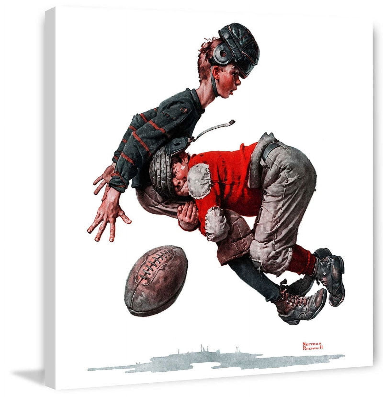 Marmont Hill "Fumble" by Norman Rockwell Painting Print on Canvas