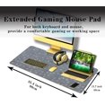 thumbnail image 3 of Extra Large Mouse Pad Stars Game Mat, Gaming Mouse Pads Office Desk Mat, Extra Large Desk Pad Non-Slip Rubber Base Waterproof with Stitched Edges, 35.4 X 15.7 inch for Work/Game/Office/Home, 3 of 6
