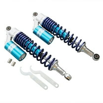 GZYF 340mm Rear Air Shock Absorbers Universal fit Honda Suzuki Yamaha Kawasaki ATV Go Kart Quad Dirt Sport Bikes Blue & Silver