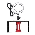 thumbnail image 2 of EGNMCR Mobile Video Recording Live Rabbit Cage Ring Light Cold Boot Adapter Bracket handheld camera stand, 2 of 8