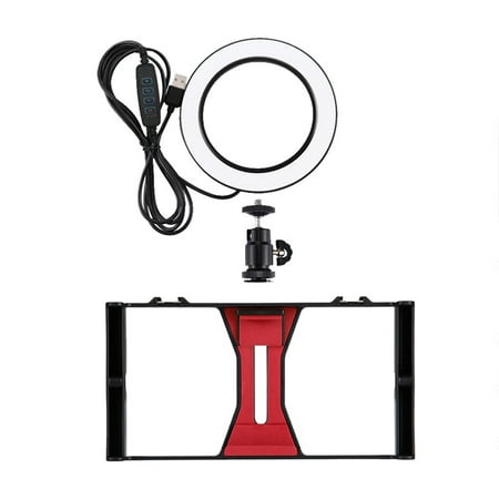 Image of WEMDBD Mobile Video Recording Live Rabbit Cage Ring Light Cold Boot Adapter Bracket
