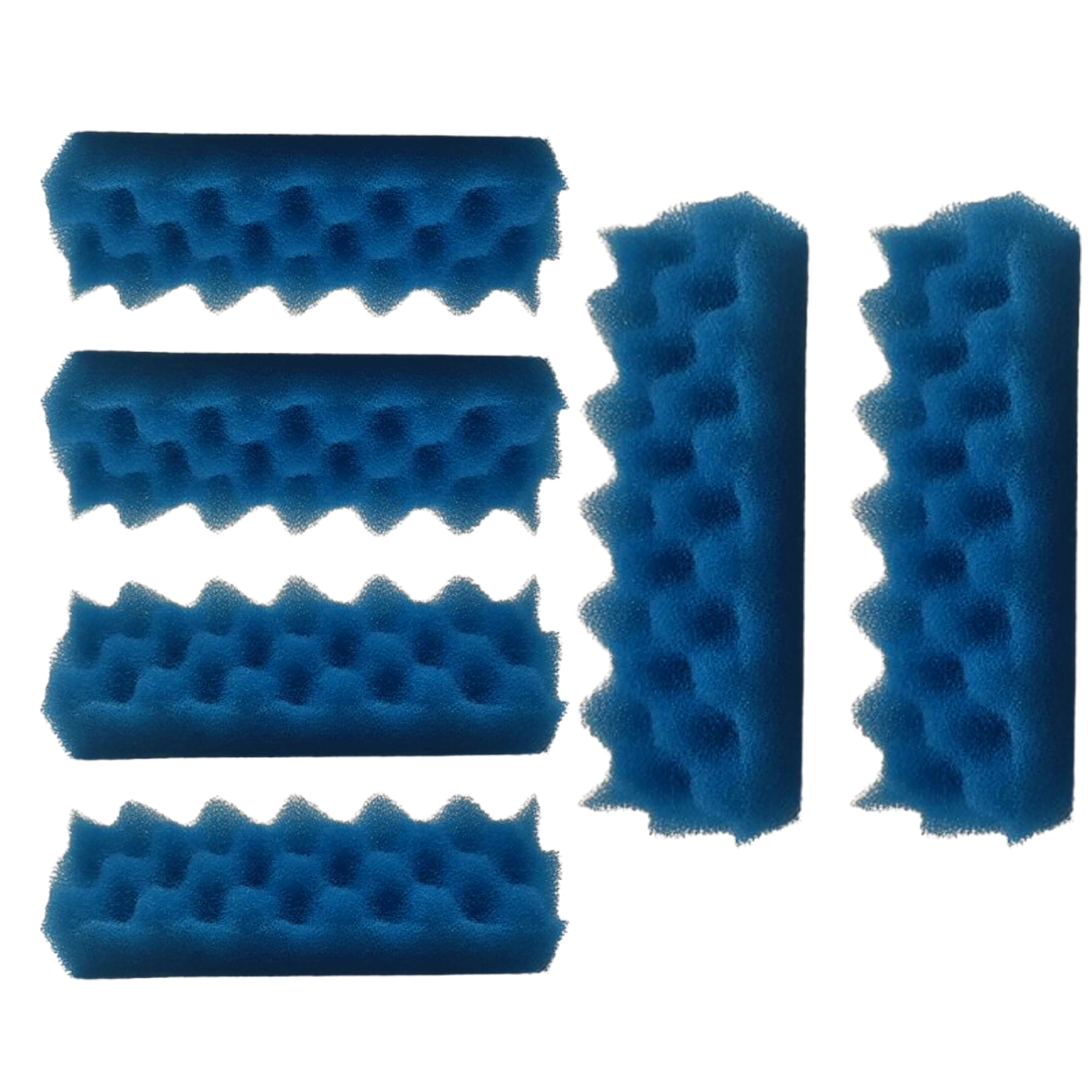 Qzbhct 12 Pcs Blue Foam Max Filter Compatible with Fluval 206 207 306 307 Canister Filter Aquarium Bio Sponge