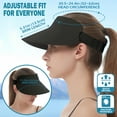 thumbnail image 6 of EINSKEY Wide Brim Visor for Women, Wrinkle Free Travel Sun Hat UV Protection Large Sun Caps (Black), 6 of 6