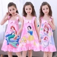 thumbnail image 2 of Anna Elsa vestido niñas camisón ropa pijamas de dibujos animados ropa de niños pijamas de manga corta vestido niños familia Wear7 Gao Jinjia LED, 2 of 2