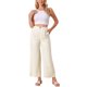 thumbnail image 2 of Pantalones Palazzo de Lino para Mujer INSPIRE CHIC, Casual, de Cintura Alta, Rectos, de Pierna Ancha, Pantalones de Botón, Color Beige, 2 of 6