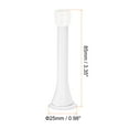 thumbnail image 2 of 6Pack Spring Door Stopper, 3-1/8" Flexible Door Stop with Rubber Bumper & Screws (Steel, White), 2 of 6