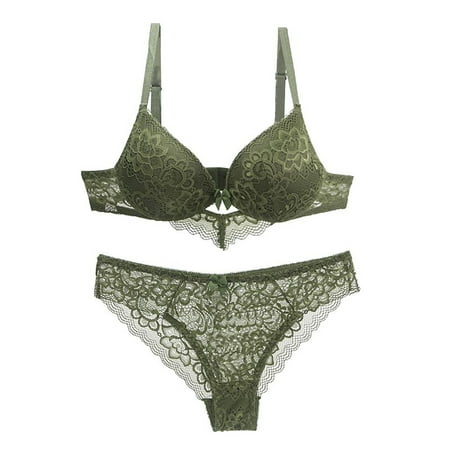 

Patlollav Women Lingerie Set Sexy Lace Bra And Panties Summer Thin Lingerie Set
