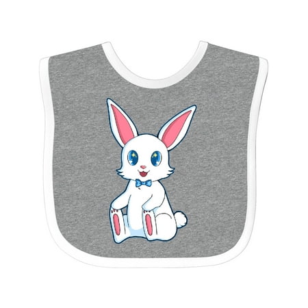 

Inktastic Happy Easter Boy Bunny in Blue Gift Baby Boy Bib