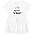 thumbnail image 3 of Inktastic Daddy Will You Marry My Mommy with Rings for Proposal Girls Baby Dress, 3 of 5