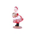 thumbnail image 1 of Figuritas navideñas de Papá Noel, adorno de escritorio de Papá Noel, figuritas en miniatura adorables de Papá Noel para escritorio interior del hogar Mujer Roja y Marrón Macarena Figuras de Papá Noel, 1 of 8
