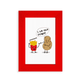 thumbnail image 1 of Cadre Photo Rouge pour Affichage d'Art d'Origine de Chips de Pomme de Terre Father, 1 of 4