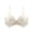 White, variant on Women's High Impact Racerback Bra - Woman's Printing Gathered Together Large Size Daily Bra Underwear No Rims Black M