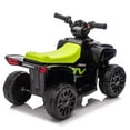 thumbnail image 6 of 6V Carros Eléctricos Para Niños, 4-Wheeler Quad ATV Play Car w/ 2.5MPH Max Speed, iYofe Ride on Toys w/ Treaded Tires, LED Lights, Push-Button Accelerator, Big Wheels for Kids 2-6,Green, 6 of 7