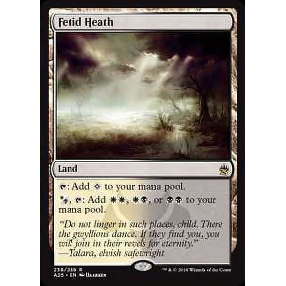 MtG Masters 25 Rare Fetid Heath #238