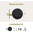 thumbnail image 4 of Mega Handles | Ronn Round Entry Deadbolt | Matte Black, 4 of 4