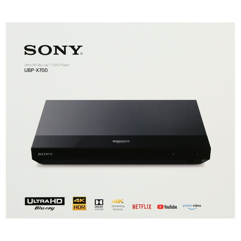 Sony UBP-X700 4K Ultra HD Home Theater Streaming Blu-ray DVD Player with  Wi-Fi, 4K upscaling, HDR10, Hi Res Audio, Dolby Digital TrueHD /DTS, and  Dolby Vision 