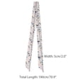 thumbnail image 3 of INSPIRE CHIC Floral Chiffon Scarves Square Skinny Long Neck Scarf Neckerchief Long-Light Pink Blue 180x5cm, 3 of 7