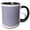 Black/White, variant on 3drose, Purple and White Chevron, 15oz Mug