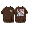 thumbnail image 5 of Trendfront Womens Oversized Graphic T Shirts Tropical Beach Sunshine Back Print Top Casual Loose Fit Short Sleeve Tee Outfits, 5 of 8