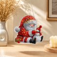 thumbnail image 4 of PLPPYFS Christmas Pearl Diamond Art Hanging Ornament DIY Craft, Santa Pearl Diamond Suncatcher, 3D Mixed-Size Pearls and Complete DIY Craft for Windows, Trees, Holiday Gifts, 4 of 6