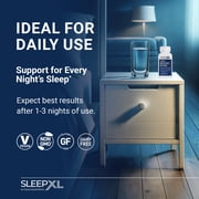 5 Key Ingredients, fast-acting formula, fall asleep faster & sleep longer. SleepXL Includes immediate-release melatonin, L-Theanine (calming), Chamomile, Magnesium & B6 (60 Vegan Capsules,30-Servings)