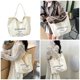 thumbnail image 2 of All-matching Underarm Bag for Women Korean Styles Handbag Commuting Bag Canvas Armpit Bag Large Capacity Shoulder Bag, 2 of 4