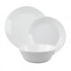 thumbnail image 1 of Vajilla Moderna Ambient 21 Circular de Vidrio Opal Blanco 12 Pzas, 1 of 4
