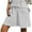 White, variant on Lindreshi Shorts for Women Plus Size Fashion Women's Summer Casual Waist Elastic Pocket Solid Color Shorts