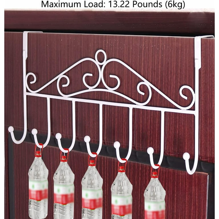 Wattne Over The Door Hanger, Hooks, Heavy Duty, Stainless Steel