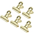 thumbnail image 1 of Unique Bargains Binder Clips, Light Gold, 30 Pack, 1 of 5