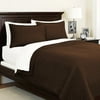 Canopy Full or Queen Chocolate Chip Coverlet Set, 3 Piece