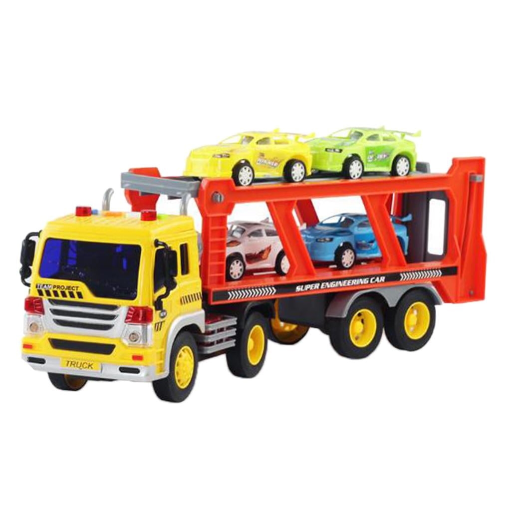 1:16 Scale Plastic Inertia Truck Engineering Vehicle Car Model Gift Toys 