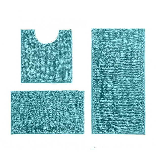 3 Piece Bathroom Rug Set, SlipResistant Extra Absorbent Washable, 20