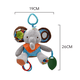 thumbnail image 4 of "Juguete Peluche Sonaja Bebé Mordedera Texturas Estimulación Elefante Belug Multicolor ", 4 of 5