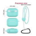 thumbnail image 4 of AirPods Pro 2 Case with Keychain/Hand Strap; AirPods Pro 2nd Generation[2022] Protective Shockproof Silicone Headphone Cover Support Wireless Charging for AirPods Pro 2 Gen - Pink, 4 of 7