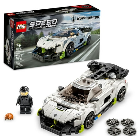 LEGO Speed Champions Koenigsegg Jesko 76900 White Racing Car Building Set