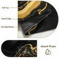 thumbnail image 2 of Marble Black Round Rug 3ft Washable Circle Entryway Rugs Non Slip Vintage Gold Art Abstract Farmhouse Area Rug Indoor Floor Carpet for Bedroom Kitchen Living Room Home Office Dining Room Nursery, 2 of 8