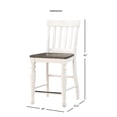 thumbnail image 3 of Kingfisher Lane Two-Tone 7 Piece Counter Height Dining Set in White, 3 of 11