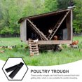 thumbnail image 3 of unbranded 2Ud Poultry Feeding Groove Black Plastic Smooth Surface Durable Easy to Fill and Clean, 3 of 8