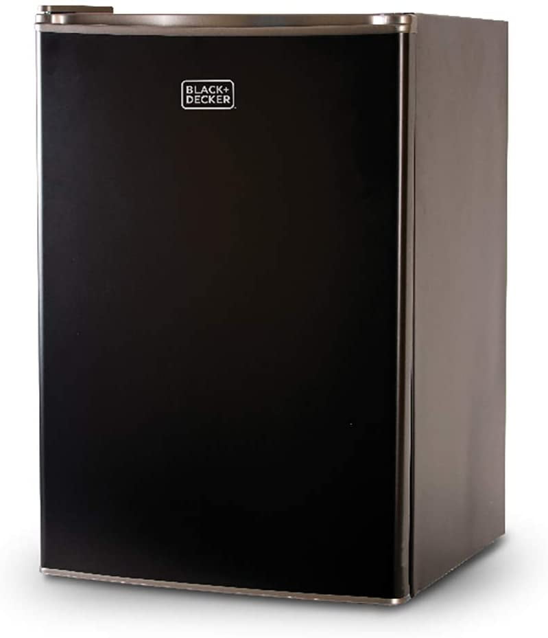 BLACK+DECKER BCRK25B Compact Refrigerator Energy Star Single Door Mini